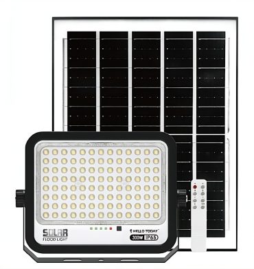Hello Today 300W E6 Solar Flood Light