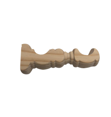 Papini P016 Natural Wooden Double Bracket 34-34mm