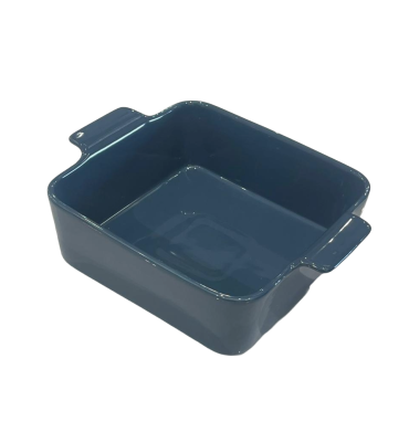 CC378 INDULGENCE  SQR BAKER BLUE - 19X19X7.5CM