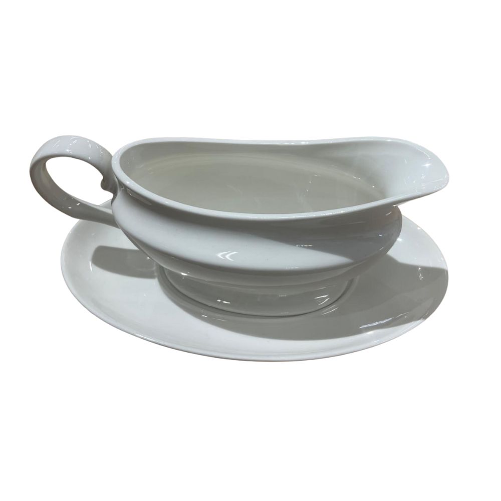 CC424 GRAVY BOAT & SAUCER - 500ML