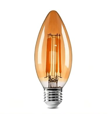 Hello Today 3W C35 Brown Filament Bulb E14 Warm White