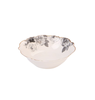 Jenna Clifford-7234 Black Rose 4Piece Cereal Bowl