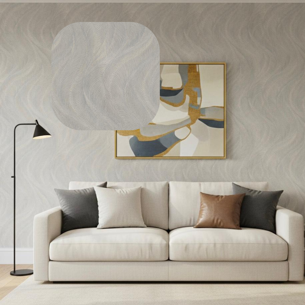 Silk House Wallpaper WRA078A Calais Sterling