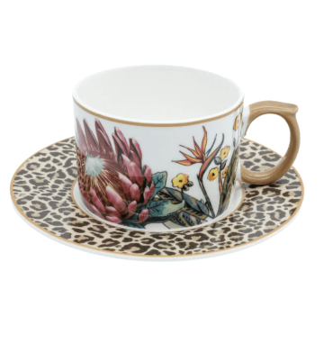 Jenna Clifford-7346 Wild Bloom Teacup & Saucer 4PC