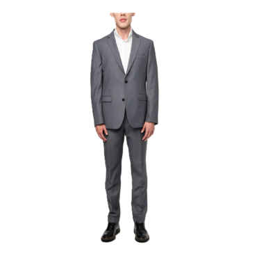Polo Men's Custom Fit Suit Shark Skin