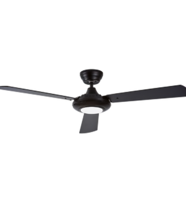 Bright Star FCF091 Metal Ceiling Fan Black and Brown