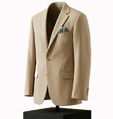 Daniel Italy Gold Button Blazer Cream