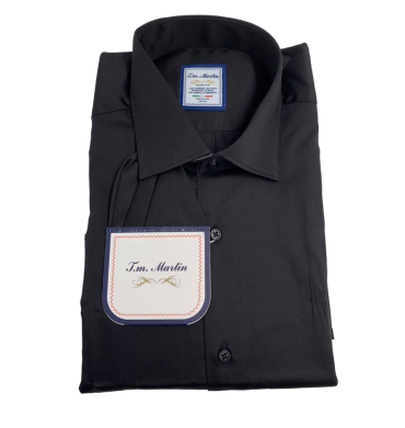 Daniel Italy Shirt Cotton Black