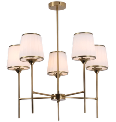 Bright Star CH707/5 Chandelier Iron and Glass