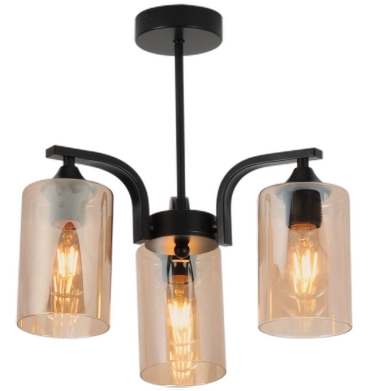Bright Star CH708/3 Chandelier Black