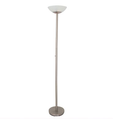 Eurolux Upfacing Floor Light 320mm Satin Chrome
