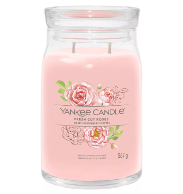 Yankee Fresh Cut Roses Candle-Large