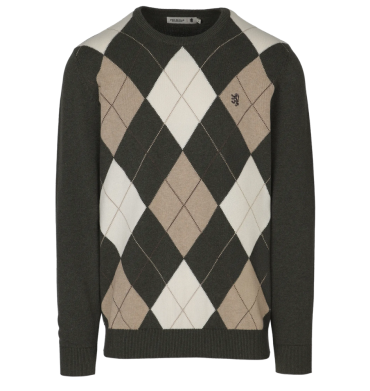 Pringle Paul Argyle Knitwear Olive