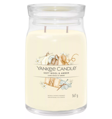 Yankee Softwool & Amber Candle-Large