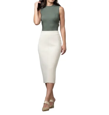 Polo Tiffany Knit Oatmeal Skirt
