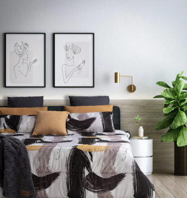 Pierre Cardin Comforter Rai Brushstroke