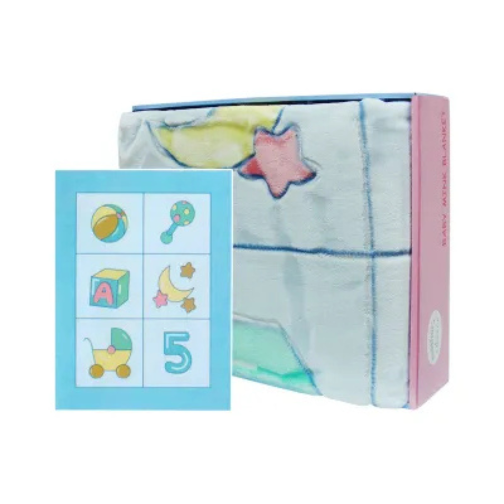 Mothers Choice Infants Cutwork Blanket-Blue