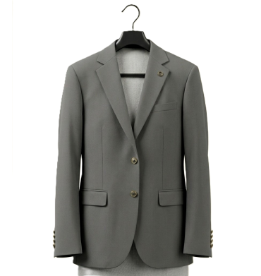 Daniel Italy Gold Button Blazer Grey