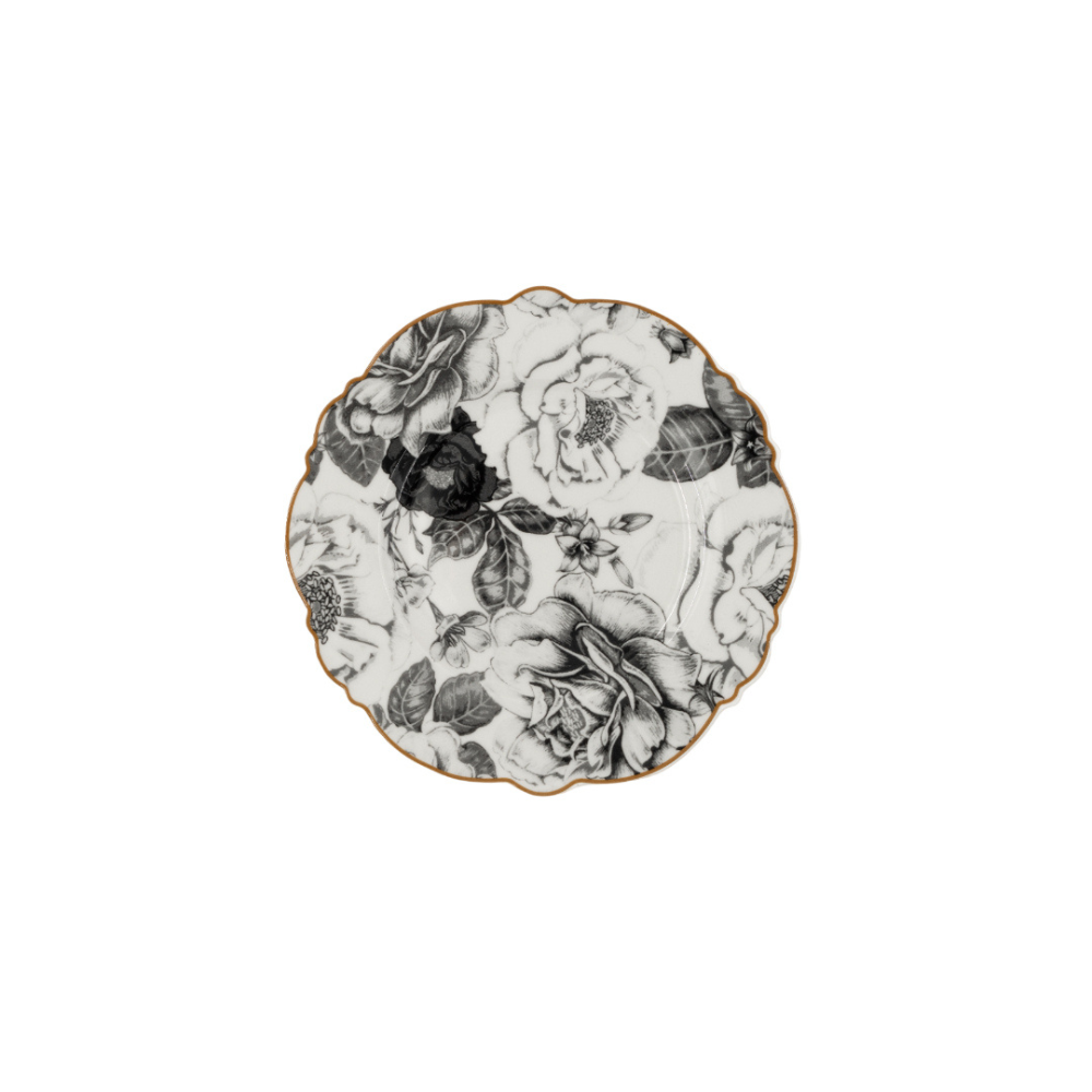 Jenna Clifford -7233 Black Rose 4Piece Side Plate
