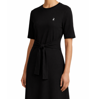 Polo Melody Wrap Dress Black