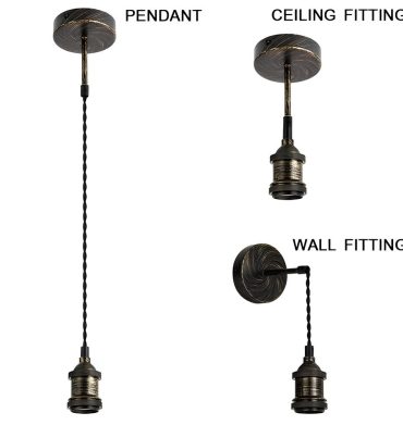 BS PEN501 Metal Pendant Antique Brass