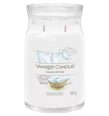 Yankee Signature Candle Large Clean Cotton