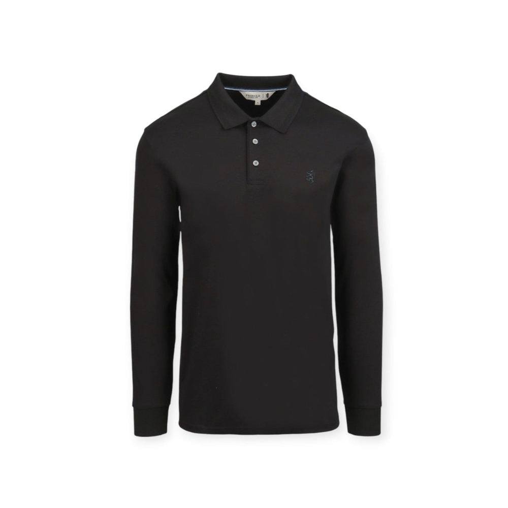 Pringle Donald Long Sleeve Golfer Black