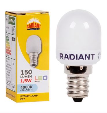 Radiant E12 LED 1.5W PYGMY 4000K
