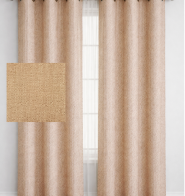 Vie De Luxe Carrie STD Eyelet Curtain Oatmeal