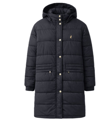 Polo Mia Long Sleeve Puffer Jacket Black