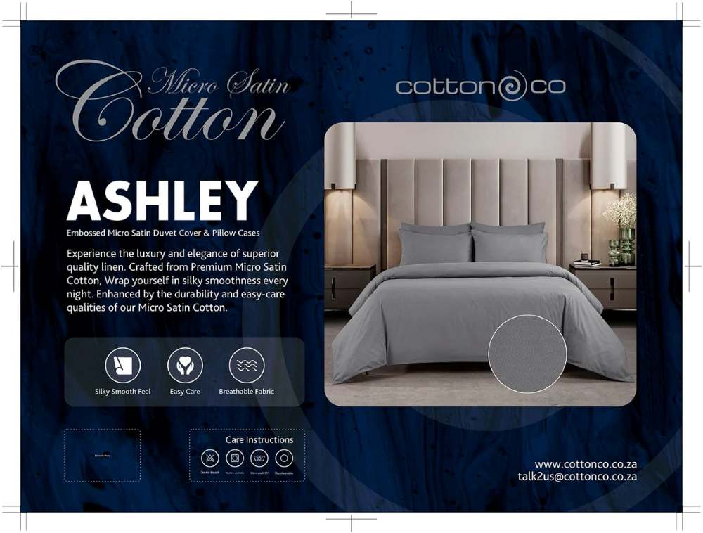 Cotton Co Ashley Embossed Micro Satin Duvet Cover