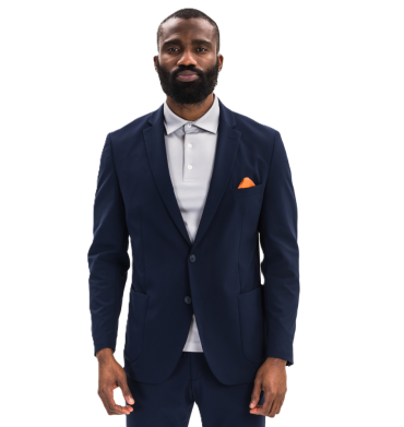 Men's Navy Semi Formal Jacket