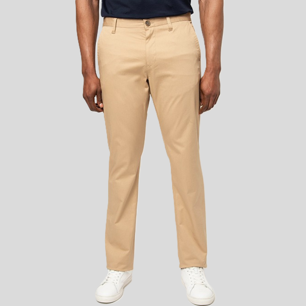 Polo Milan Straight Leg Chino Pants Khakhi