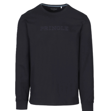 Pringle PR112206 Noah Embroidered LS T/Shirt Navy
