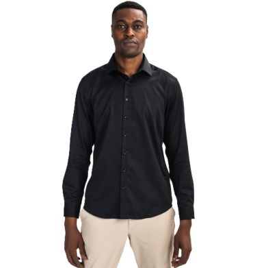 Calvano Non Iron Shirt Black