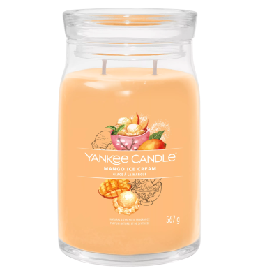Yankee Signature Candle Mango Ice Cream Large