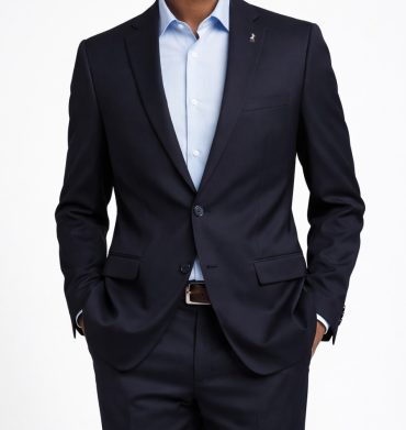 Polo Custom Fit Check Suit Navy