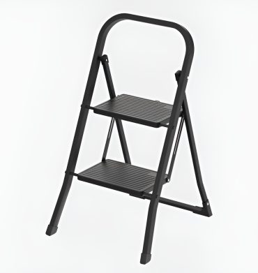 Stringray 1002 Casa Folding 2 Step Ladder Black