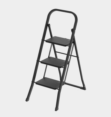 Stringray 1003 Casa Folding 3 Step Ladder Black