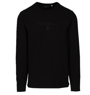 Pringle PR112207 Ethan Embroidered LS T/Shirt Black