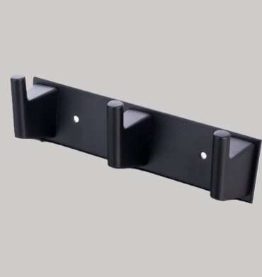 Gio Bella 97805-3B Aprile Black 3Hook Robe Hoke