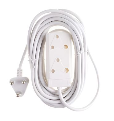 Zap Electrical White Extension Cord 3M