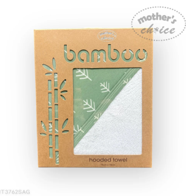 Mother's Choice Bamboo Hooded Towel Sage