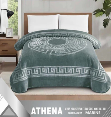 Simon Baker Athena Mink Blanket Black