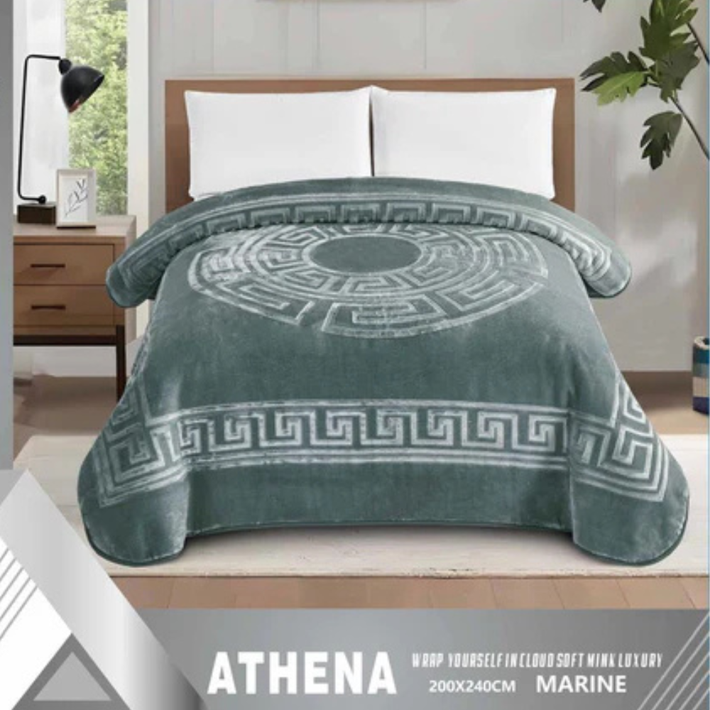 Simon Baker Athena Mink Blanket Black