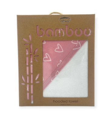 Mother's Choice Bamboo Hooded Towel Pink