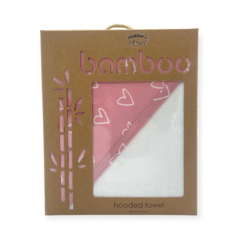 Mother's Choice Bamboo Hooded Towel Pink
