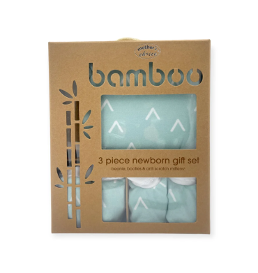 Mother's Choice Bamboo Newborn 3Pack Beanie Sage