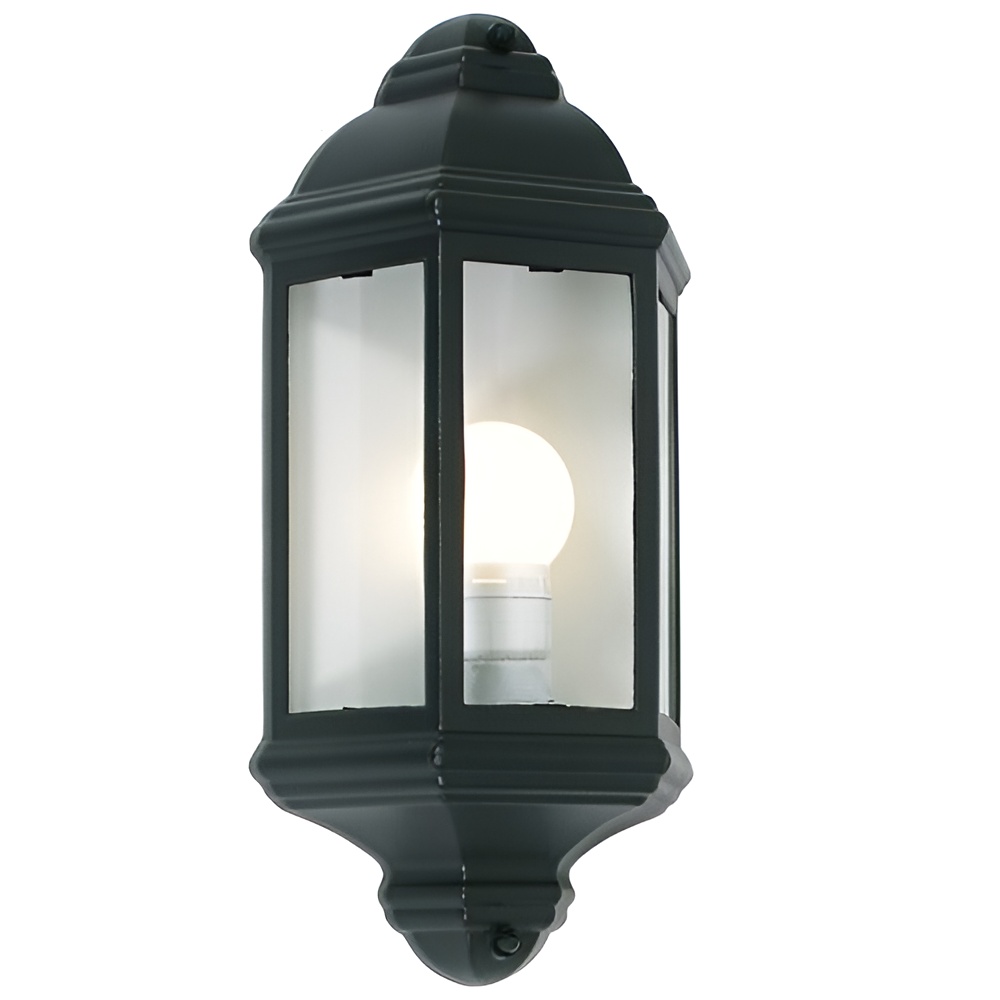 Bright Star L5001 3 Panel Half Lantern Black