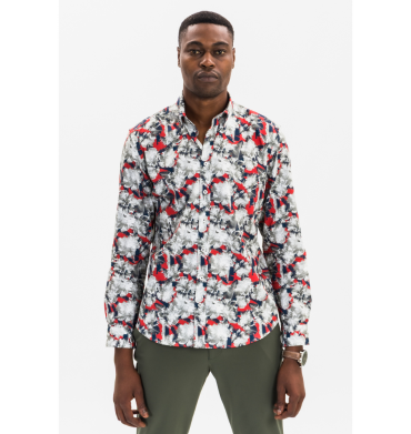 Calvano Shirt Red/White